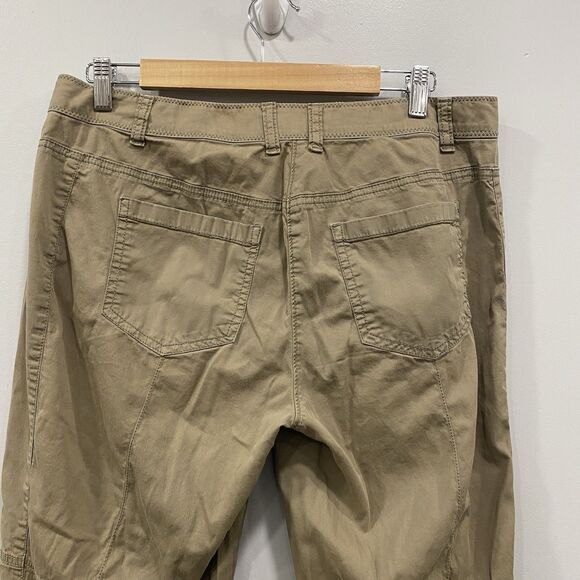 CHICO’S Sz 0.5 Tan Gorpcore Casual Utility Outdoor Twill Hiking Pants Stretch 6 - Picture 4 of 16